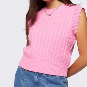 Cable Knit Sweater Vest